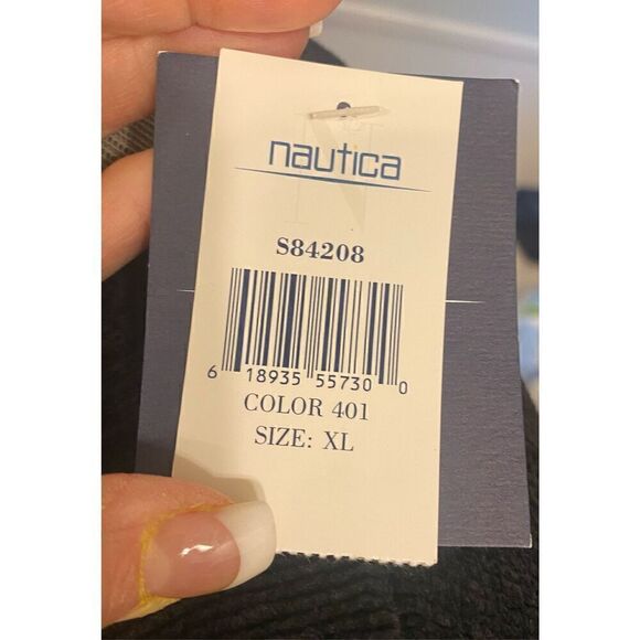 NWT Men’s 100% Cotton Pullover Sweater by Nautica Subtle Plaid Size XL - Picture 5 of 5